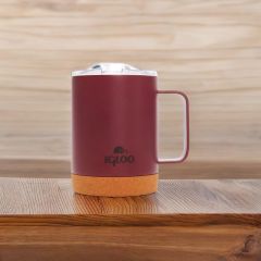 Igloo Cork Mug 350ml-BORDO