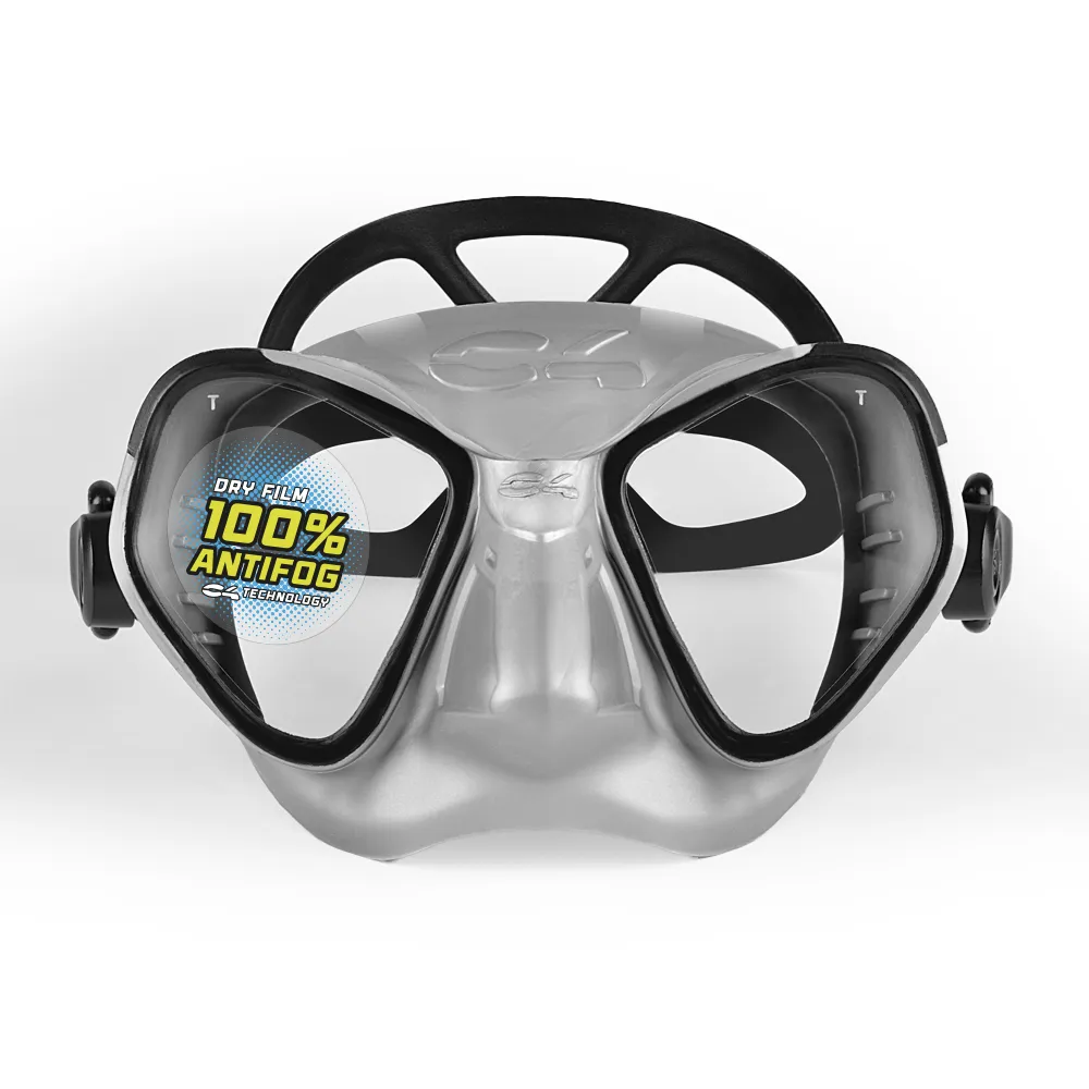 C4 Condor Silver Anti Fog Dalış Maskesi-Fermuarlı Kutu