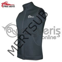 Freemoto Neopren Yelek Dik Yaka Cepli