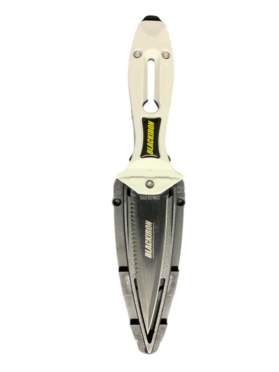 Mertsub Black Iron Pro Teflon Dalış Bıçağı-Beyaz