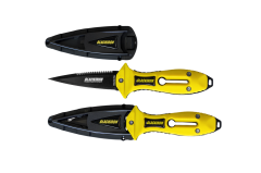 Mertsub Black Iron Pro Teflon Dalış Bıçağı-Sarı