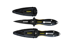 Mertsub Black Iron Pro Teflon Dalış Bıçağı-Siyah