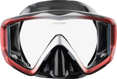 Cressi Liberty Triside Dalış Maskesi-Kırmızı Çerçeveli