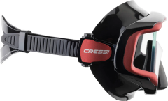 Cressi Liberty Triside Dalış Maskesi-Kırmızı Çerçeveli