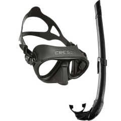 Cressi Calibro Maske Corsica Şnorkel Seti-Siyah