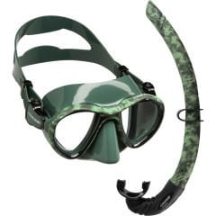 Cressi Metis Maske/Corsica Şnorkel Set-Green Camo