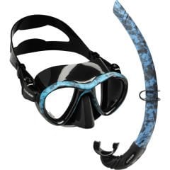 Cressi Metis Maske/Corsica Şnorkel Set-Blue Camo