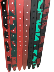 Mertsub Marsilya Tokalı 4,00 mm Kauçuk Kemer KIRMIZI