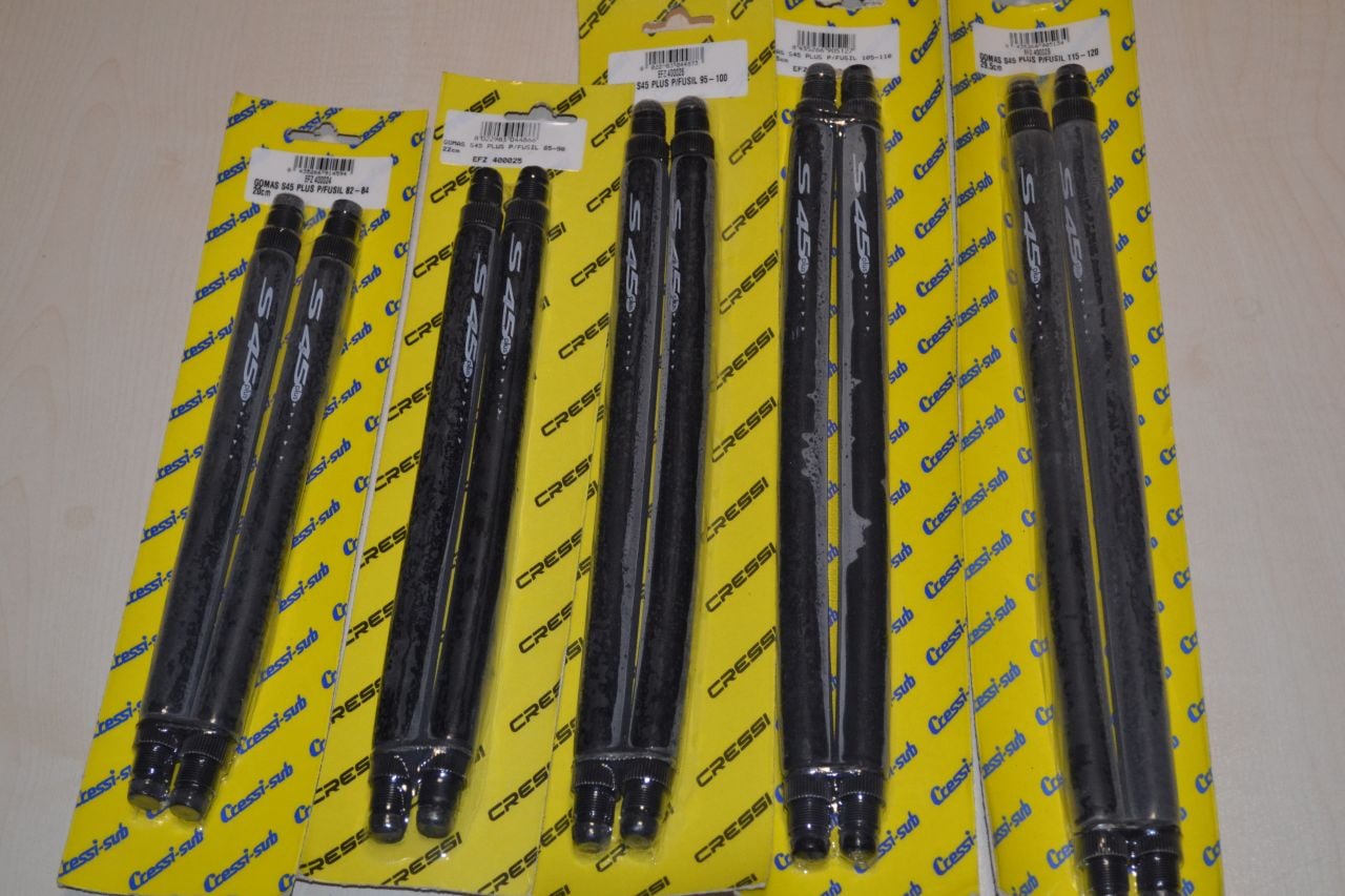 Cressi S45 18,50 mm Kaplinli Lastik 25.5cm 95-100 zıpkınlar için