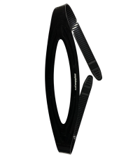 Amphibian Pro Silikon Maske Kayışı 16 mm Siyah