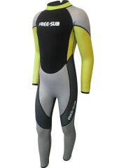 Freesub Çocuk 5,00 mm Sörf Elbisesi Yellow-Yamamoto 39