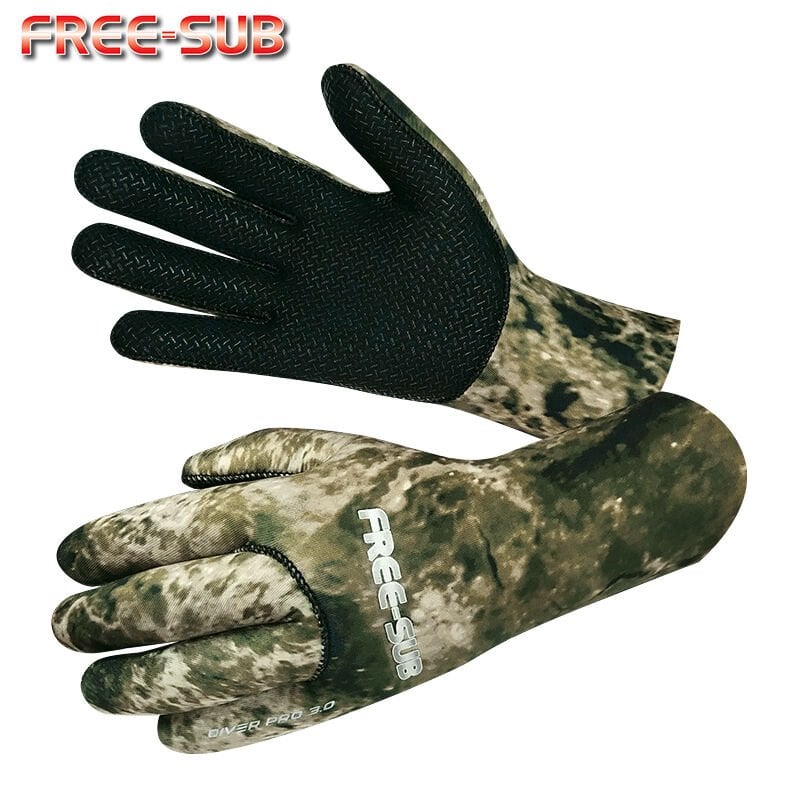 Freesub Diver Pro Expert Green 3,00 mm Dalış Eldiveni