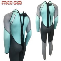 Freesub Çocuk 3,00 mm Sörf Elbisesi Turkuaz-Yamamoto 39